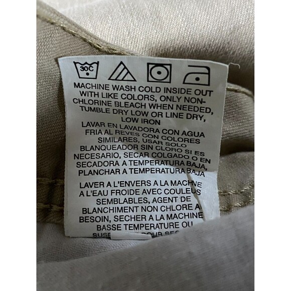 Lee Riders Bootcut Jeans‎ Women's 18 M Beige Denim Cotton Stretch 5-Pockets Zip - Picture 11 of 15